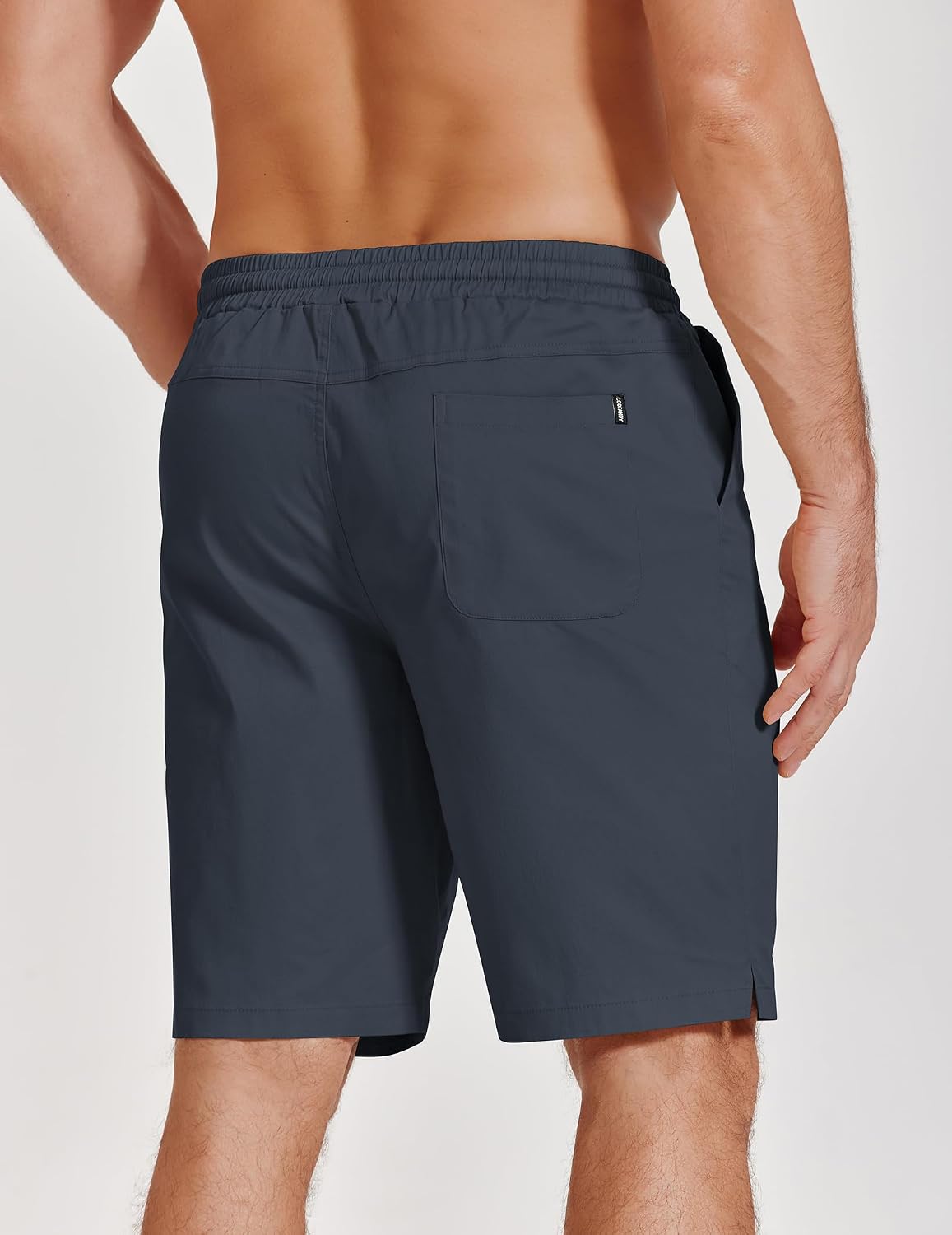 Detalle de COOFANDY Men's Casual Cotton Drawstring Shorts — 9" Inseam Chino Golf Shorts