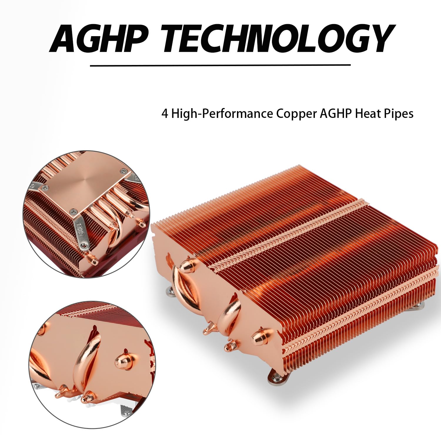 Thumbnail 3 de TR AXP90-X47 Full Low Profile CPU-Luftkühler – Kupfer, 47 mm Höhe, AGHP-Technologie, kompatibel mit AMD AM4/AM5 und Intel LGA1150/1151/1155/1156/1200
