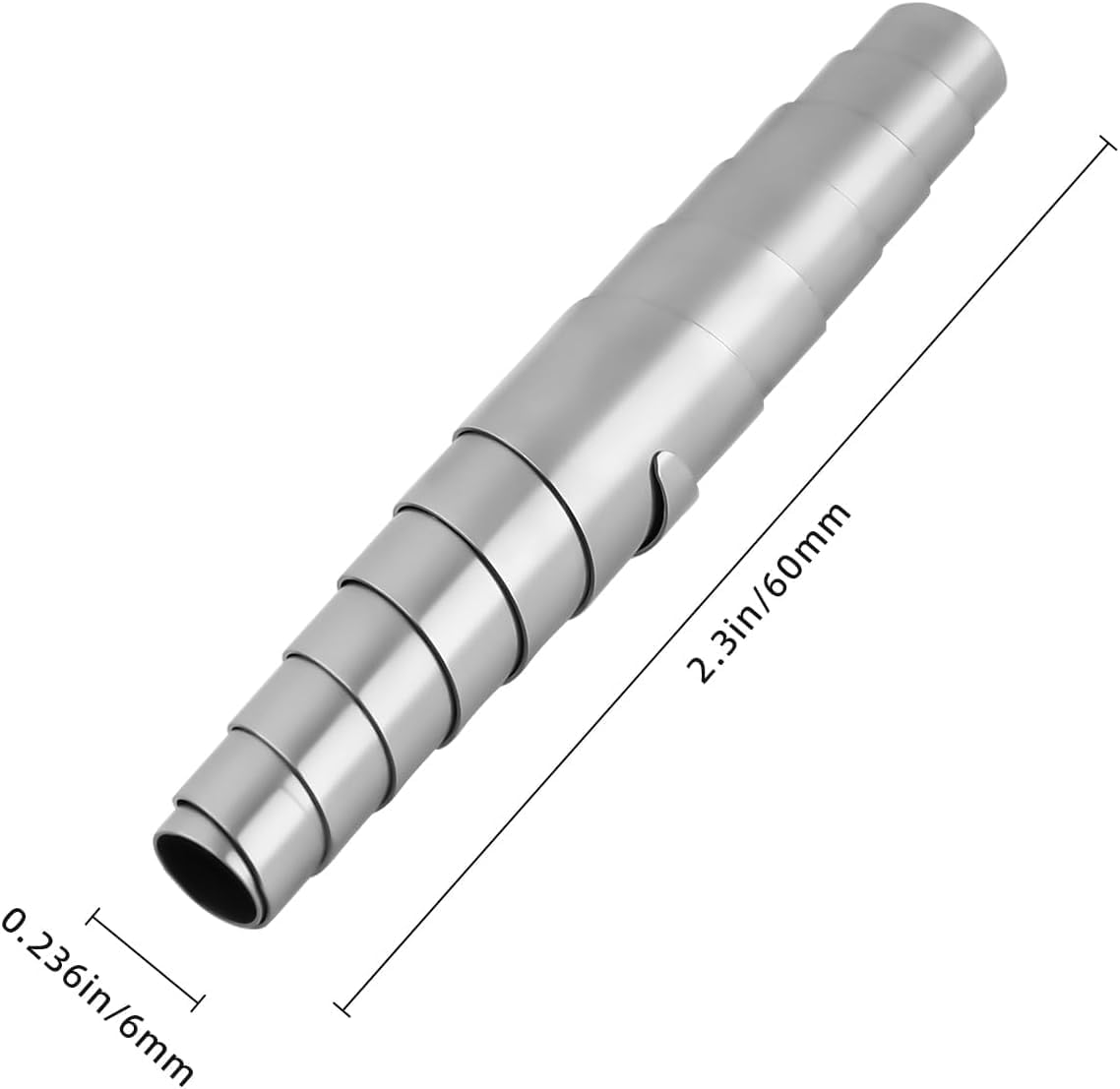 Detalle de Gareschten Ersatzfeder für Gartenschere – 60 mm, 6 mm Öffnung, T316-Edelstahl