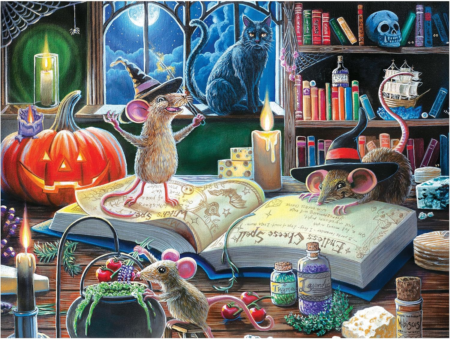 Detalle 2 de RoseArt Halloween Jigsaw Puzzle 500 Pieces