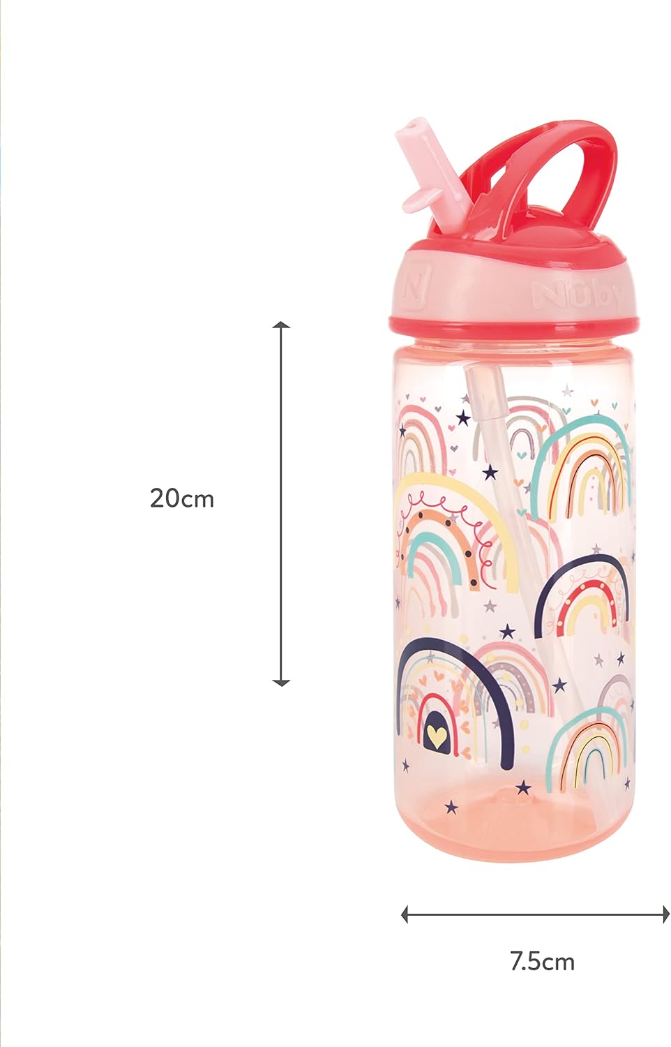 Thumbnail 4 de Nuby Sippy Cup, Rainbows, 540 ml (Pack of 2)