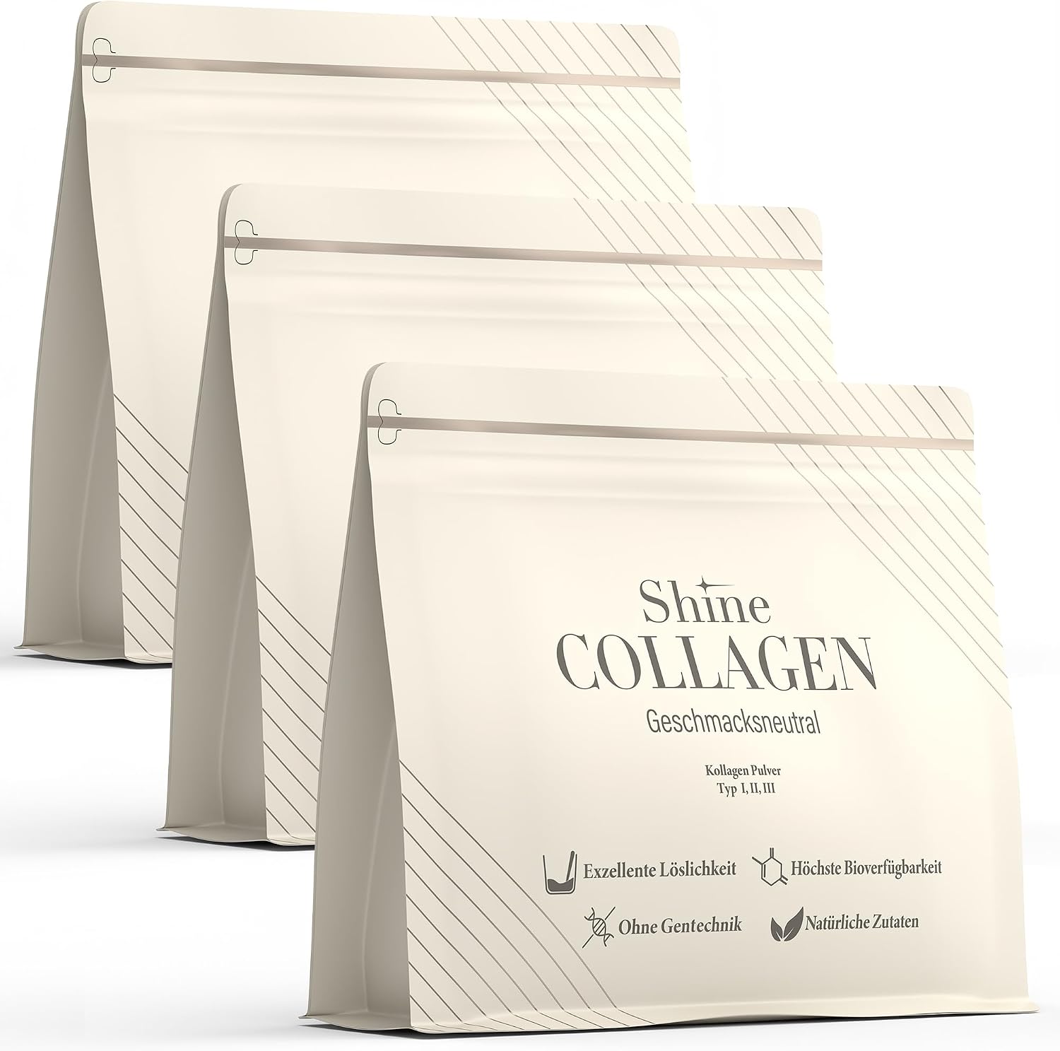Thumbnail 5 de Shine Collagen Pulver 500 g – Kollagenpeptide Pulver 🍶