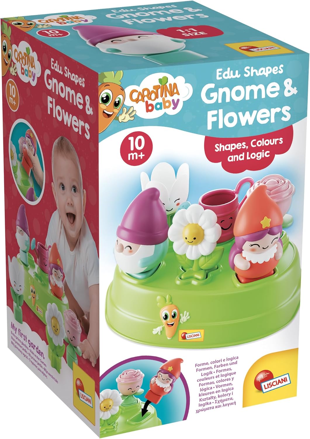 Thumbnail 1 de Lisciani CAROTINA Baby Edu Shapes – Wichtel & Blumen: Lernspielzeug ab 10 Monaten