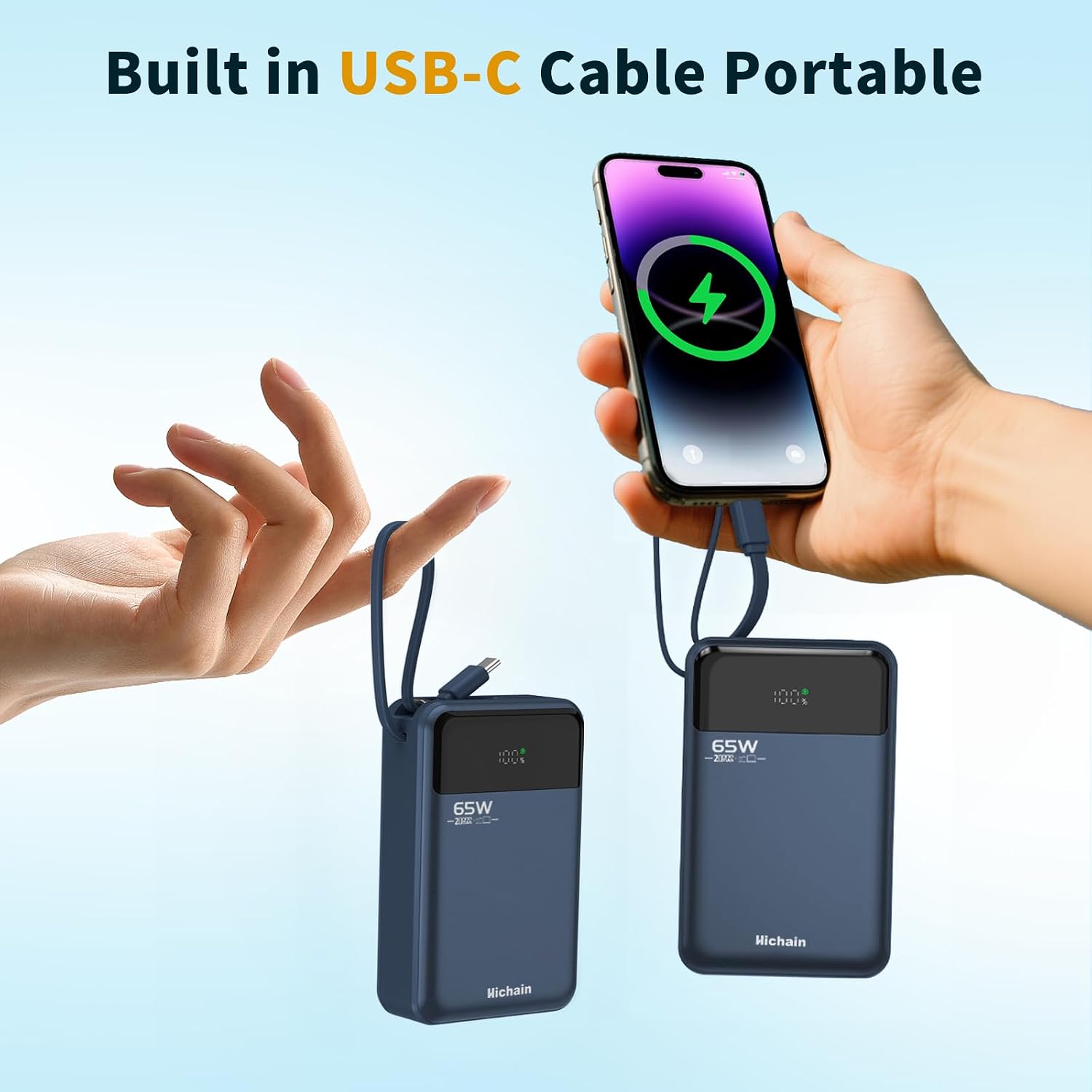 Thumbnail 2 de Hichain Power Bank iPhone 65W 20000 mAh Ricarica rapida