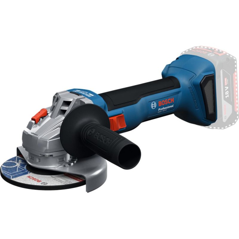 Detalle 2 de Bosch GWS 18V-8: amoladora angular inalámbrica de 12,5 cm con 11000 RPM
