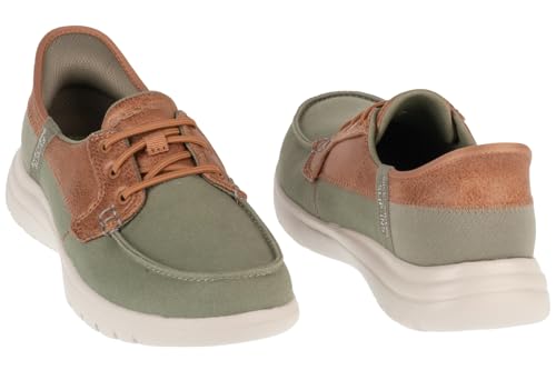 Detalle 1 de Skechers Go Flex Palmilla Mujer 👟 Olive, Talla 39 EU