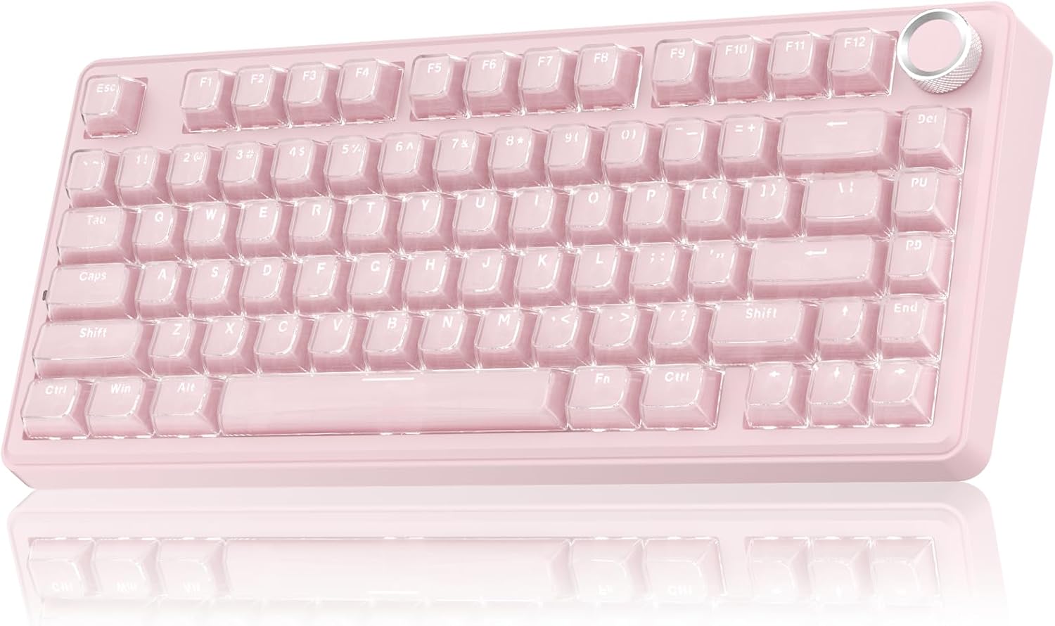 Detalle de SOLAKAKA A75 Wireless Gaming Keyboard with Multifunction Knob — 75% Mechanical, Tri-Mode, Hot-Swappable