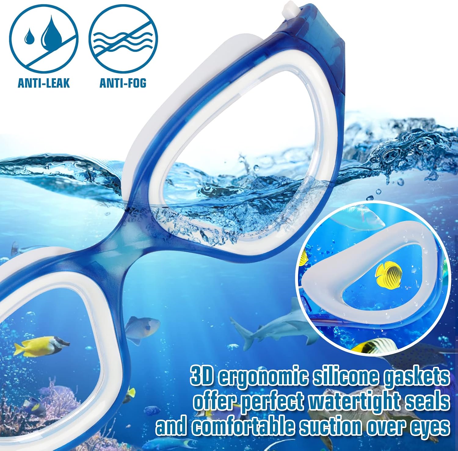 Thumbnail 4 de Polarized Open Water Swimming Goggles for Adults ⌛