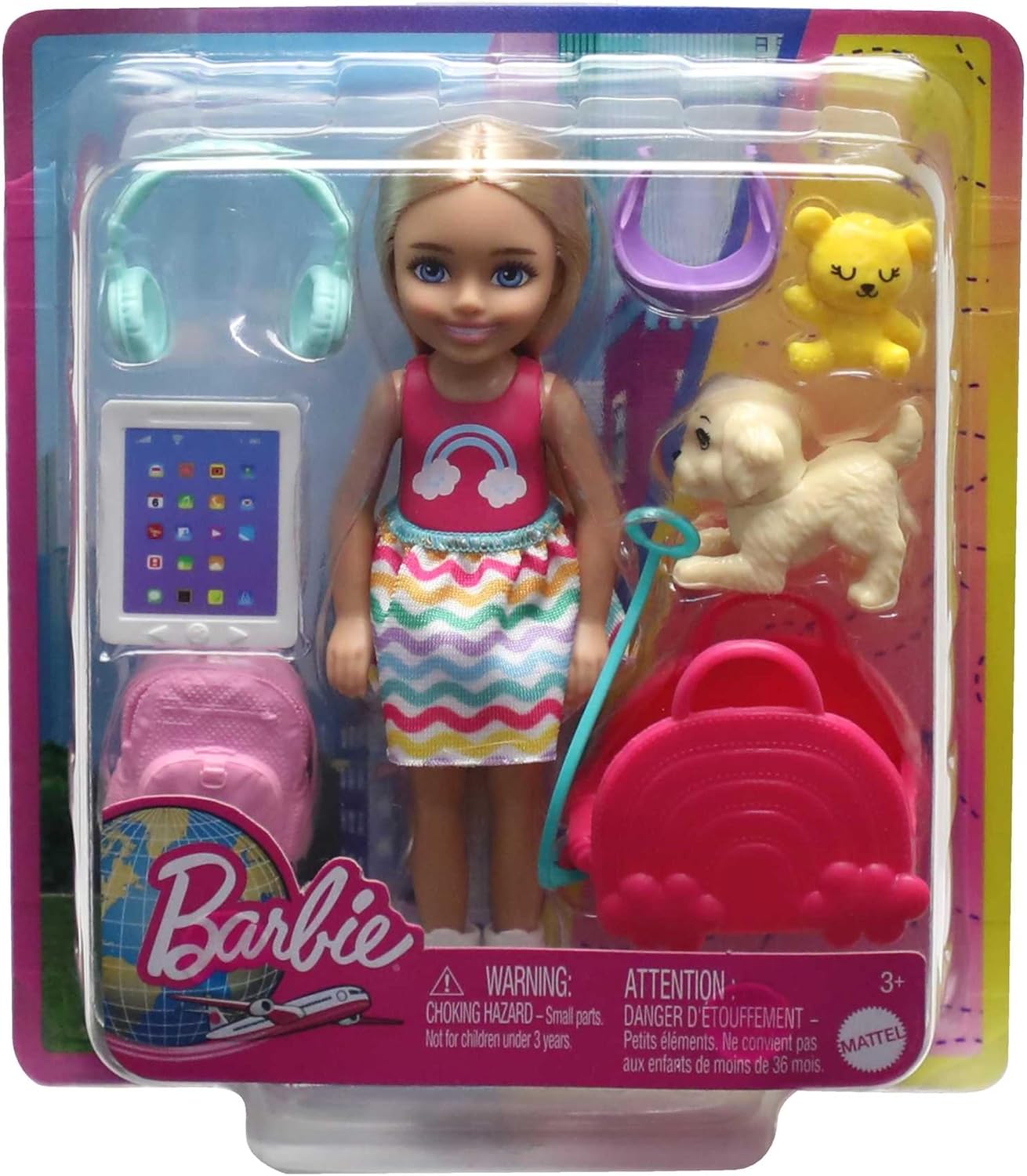 Thumbnail 6 de Barbie Chelsea-pop HJY17 met puppy en reisaccessoires