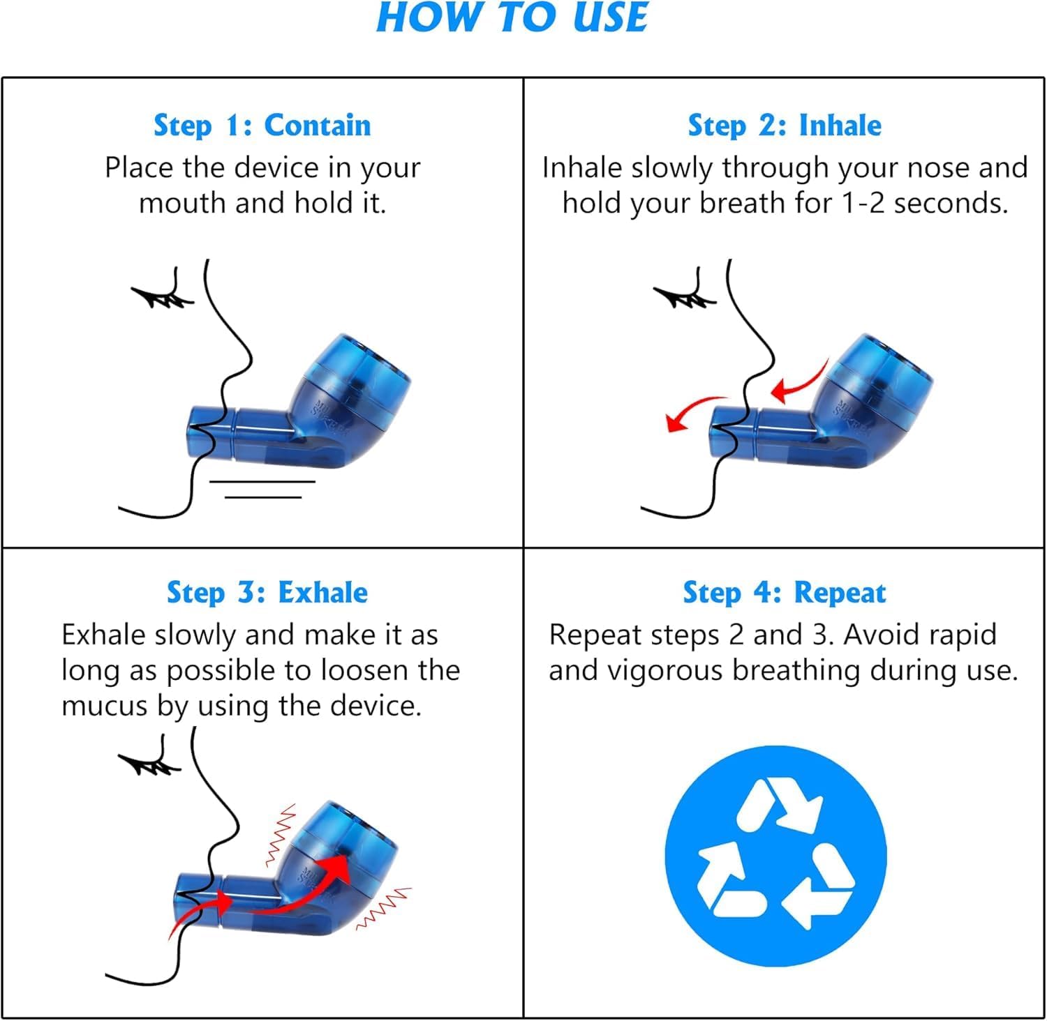 Thumbnail 6 de MillSTEPS Breathing Exercise Device for Lung Expansion