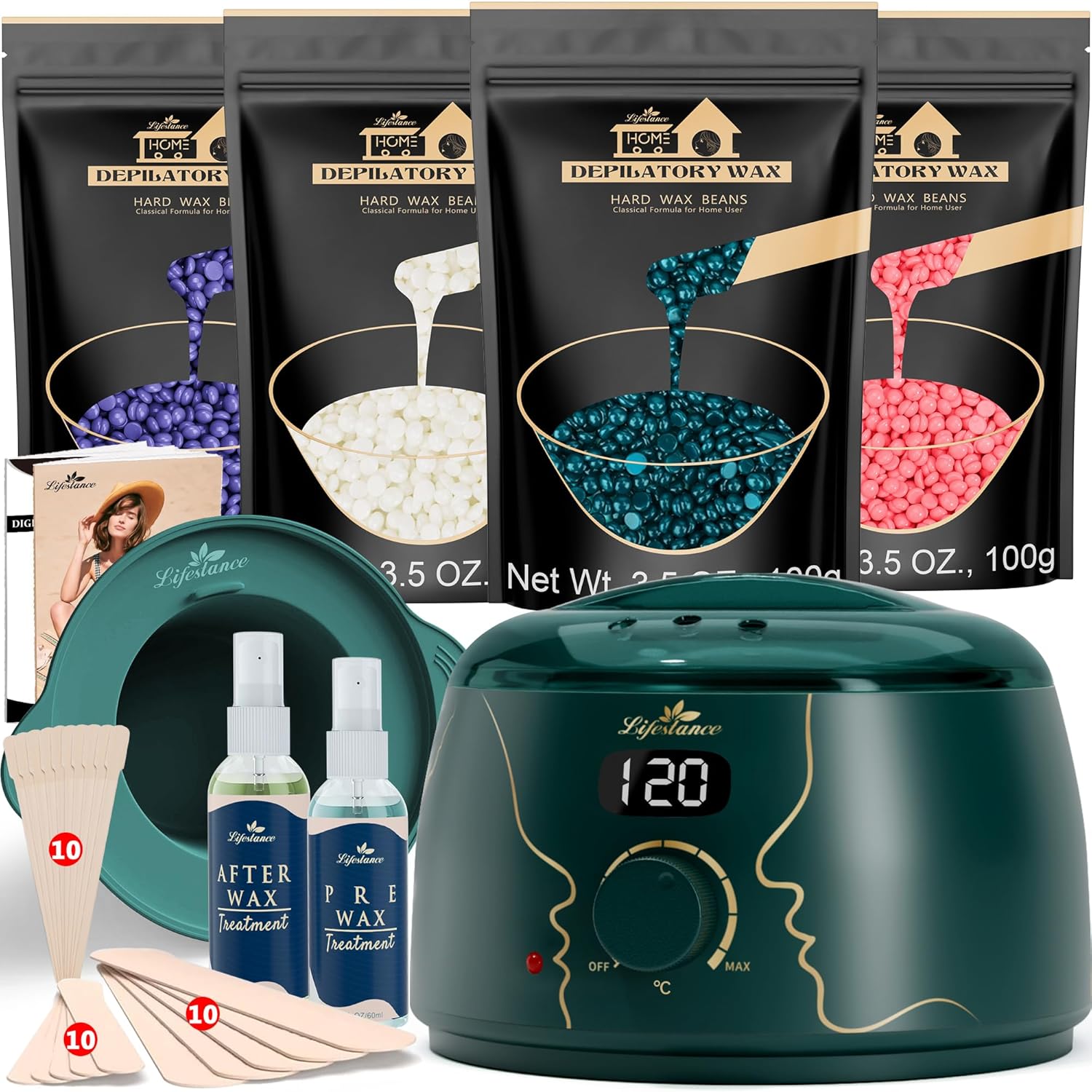 Lifestance Waxing Set Smaragdlegierung L3