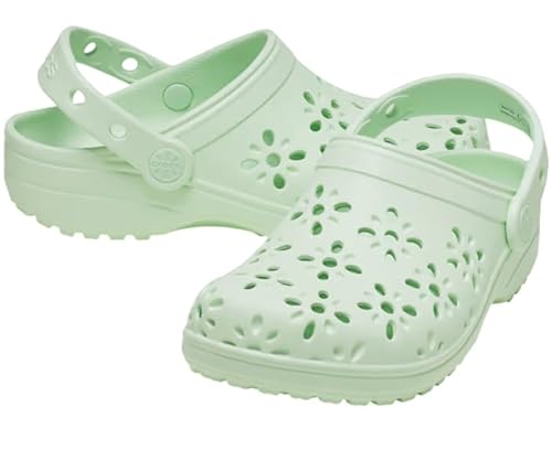 Thumbnail 5 de Crocs Classic Floral Cut Out Clog K 👶 Zuecos Niños Jade, EU 33/34