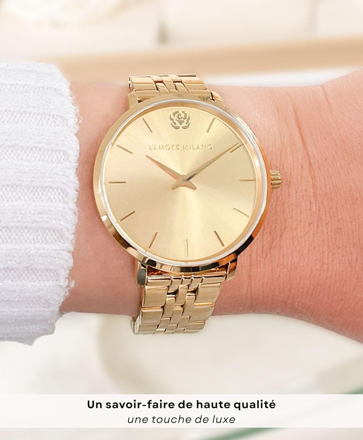 Thumbnail 5 de L'AMORE MILANO – Montre Femme avec Coffret Rose Éternelle – Cadeau de Noël