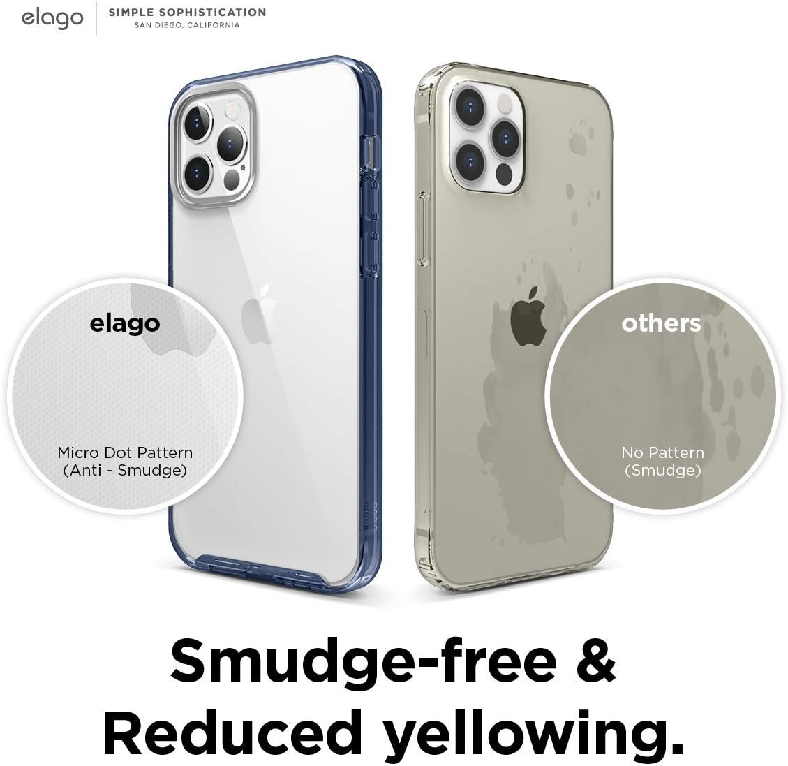 Detalle de elago Ibrido Clear Custodia Compatibile con iPhone 12 / iPhone 12 Pro (6.1") con protezione antiurto e cover fotocamera