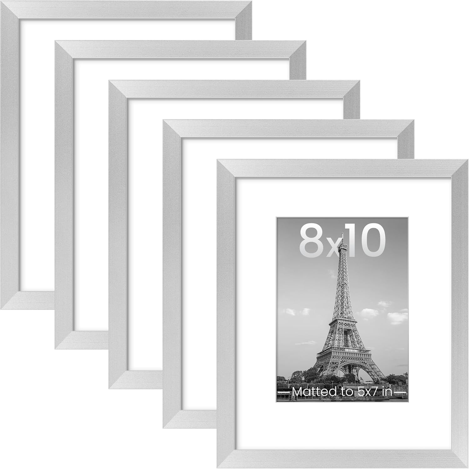 Thumbnail 6 de upsimples 8.5x11 Picture Frame Set of 5, Black, Wall-Mounting, Plastic Cover