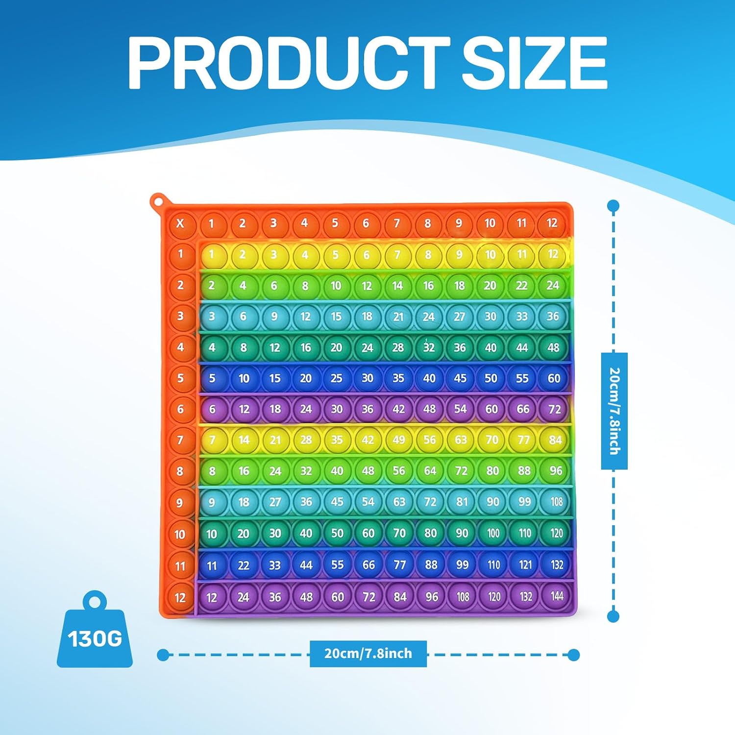 Detalle 1 de Times Table 12x12 Multiplication Toy for Kids 🎲