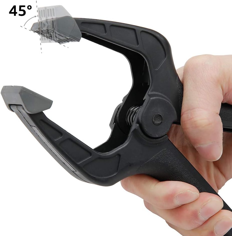 Thumbnail 2 de Amazon Basics 14-Piece Nylon Spring Clamp Set (6 x 8.57 cm, 4 x 11.43 cm, 4 x 16.51 cm) – Black/Grey