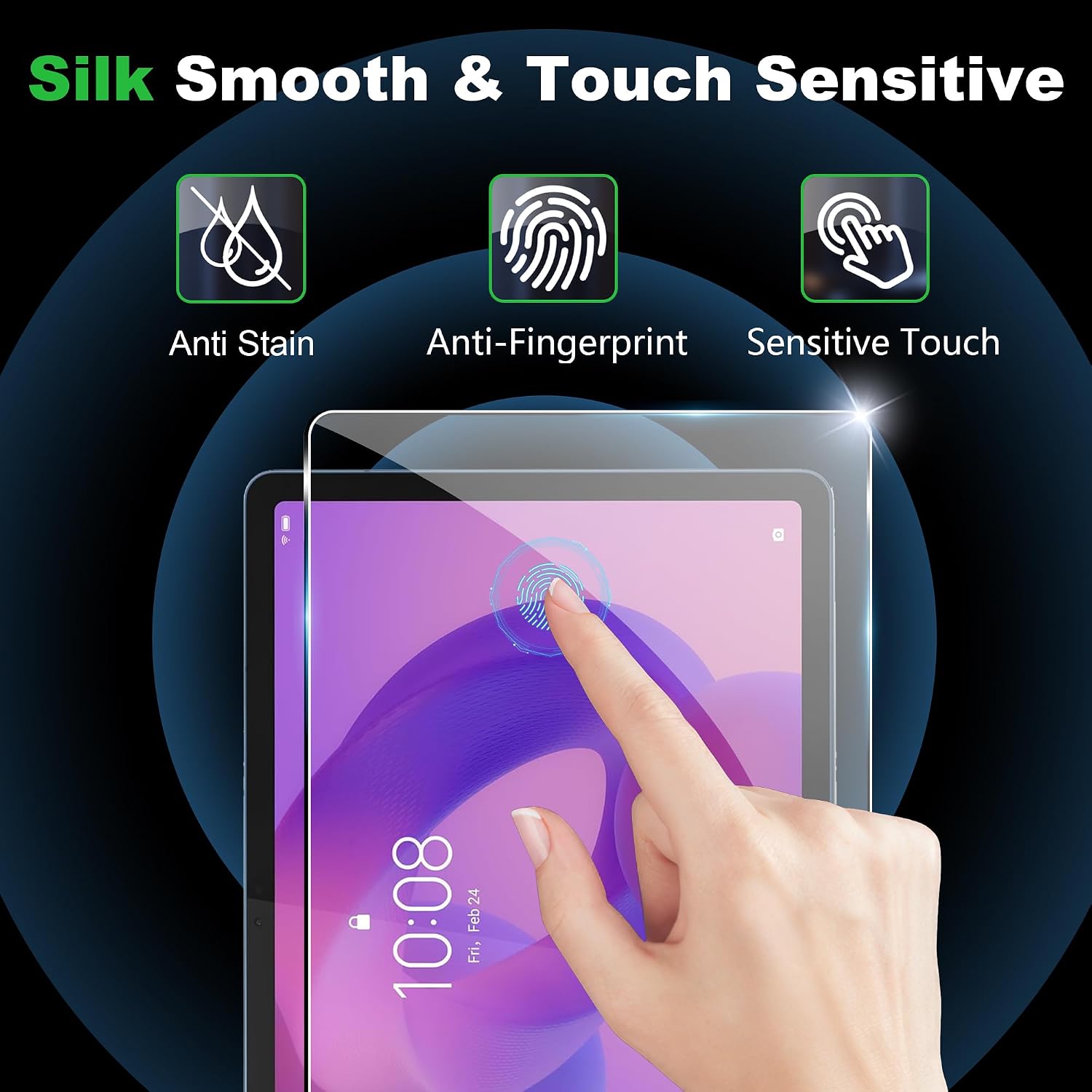 Detalle 2 de Rojeuinn Vetro temperato per Lenovo Idea Tab 11
