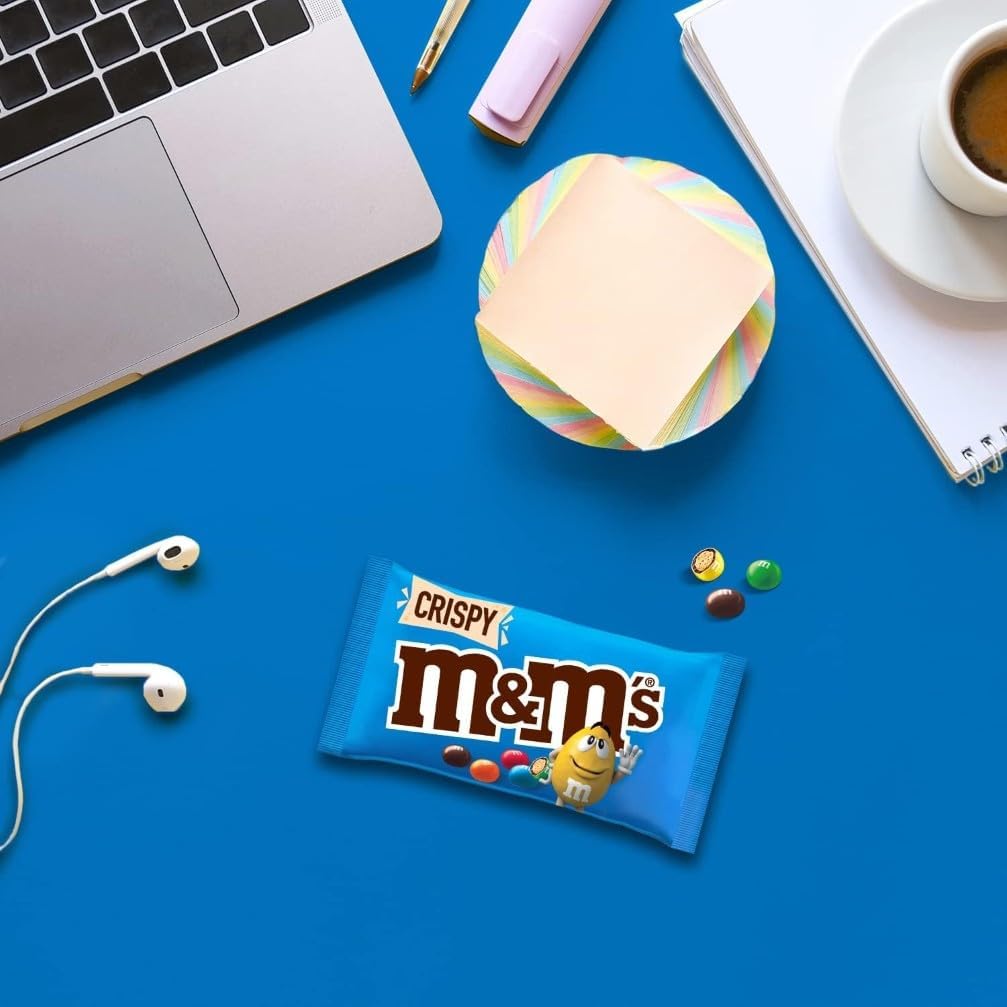 Thumbnail 4 de M&M'S Crispy Chocolat au Lait & Riz Soufflé – Grand format, 24 sachets de 36 g