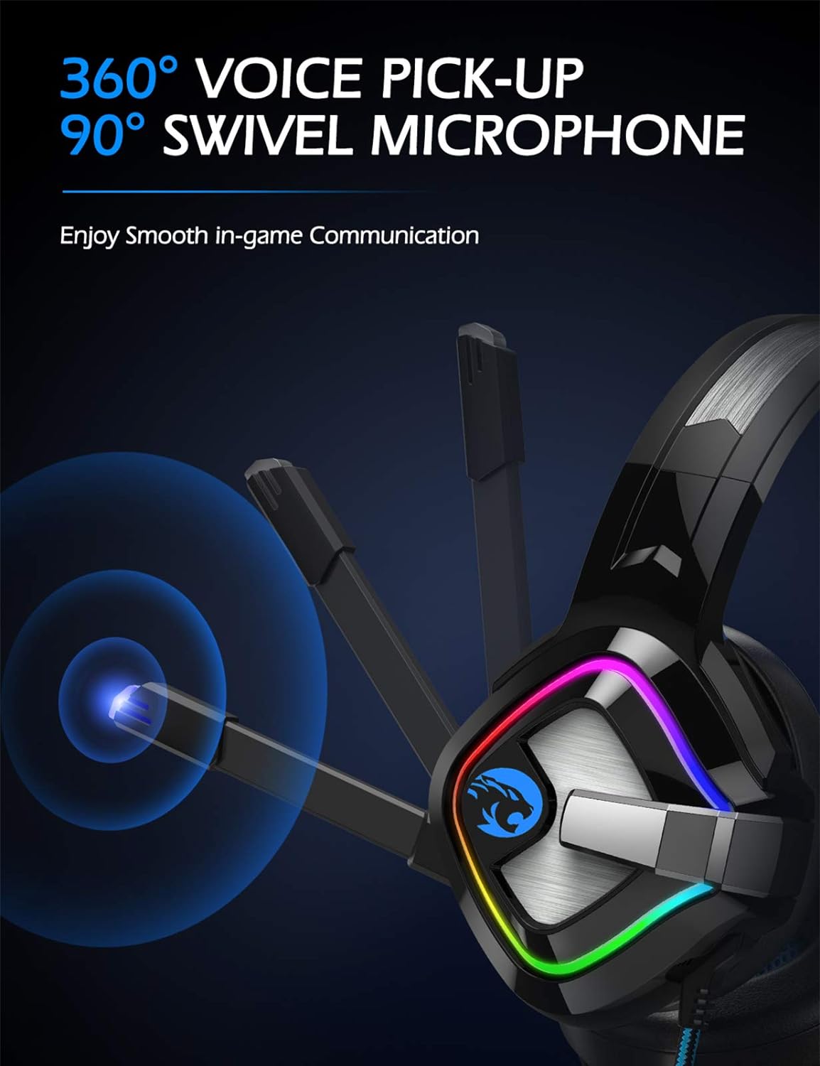 Thumbnail 2 de ZIUMIER Gaming Headset for PC and Consoles