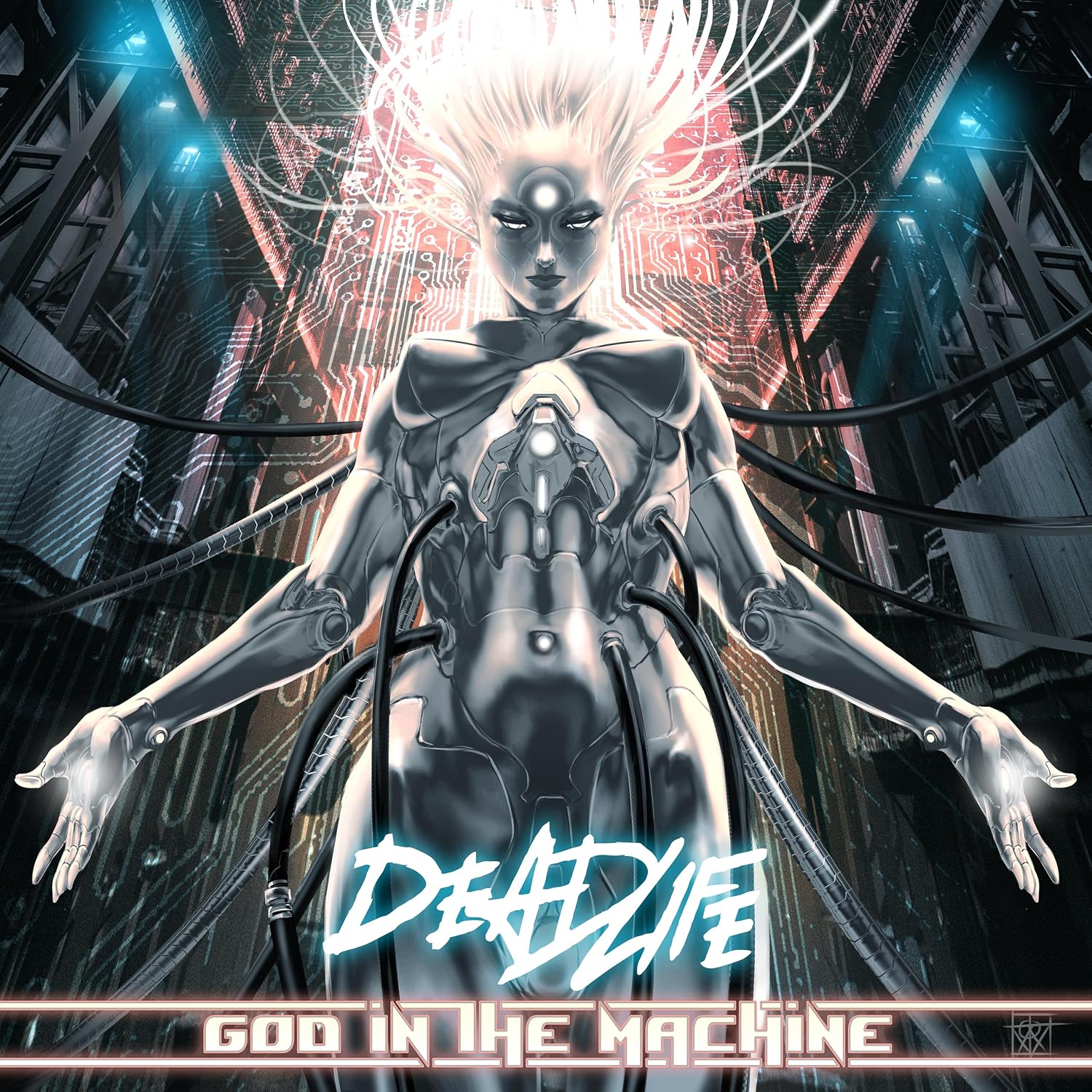 Detalle de DEADLIFE God in the Machine Double Vinyl Album, Multicolored Splatter