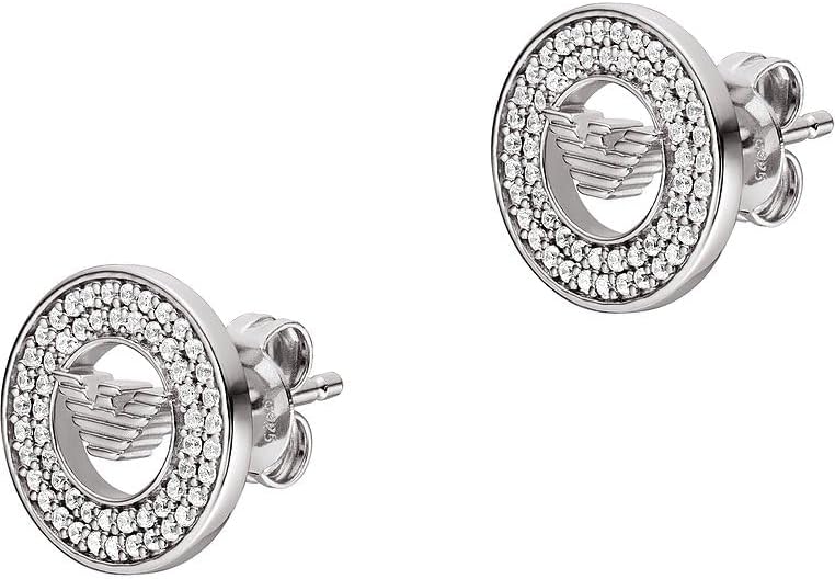 Thumbnail 5 de Emporio Armani Boucles d'oreilles en argent 925 avec fermeture à poteau pour femmes