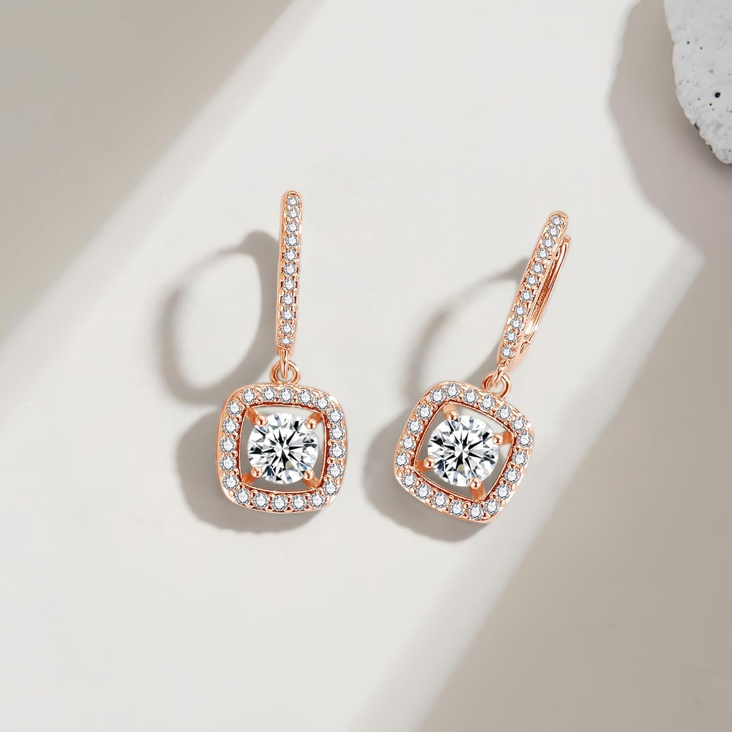 Thumbnail 2 de Josfeva Silber 925 Creolen mit Anhänger – Cubic Zirkonia, 30×11 mm, hypoallergen, Geschenkbox