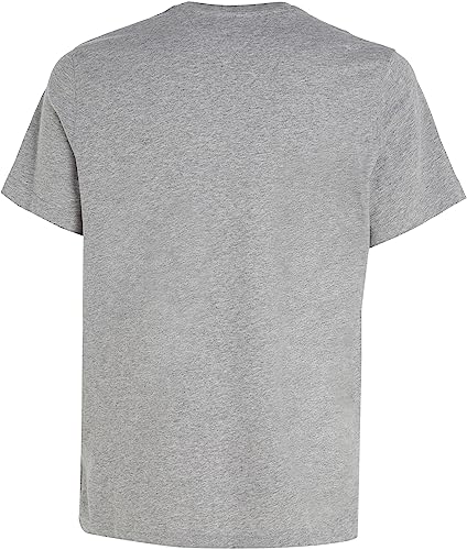 Detalle 2 de Tommy Jeans Camiseta TJM Original Slim Fit de manga corta – Gris Light Grey Heather, talla M