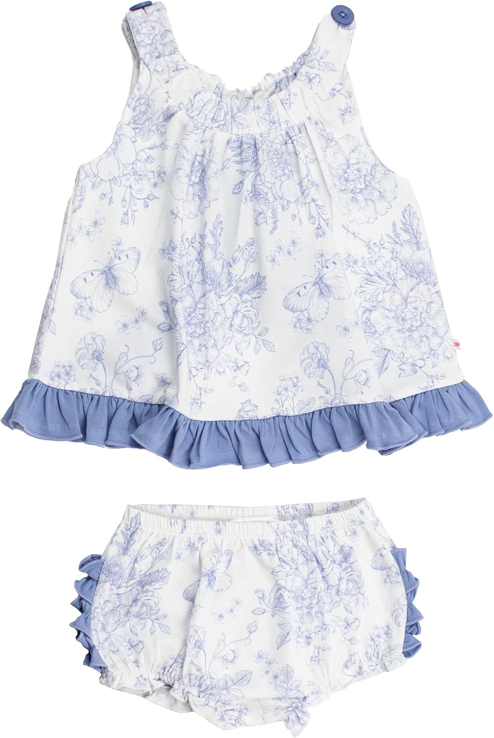 Detalle de RuffleButts Baby Girl Outfit, 2-Piece Set