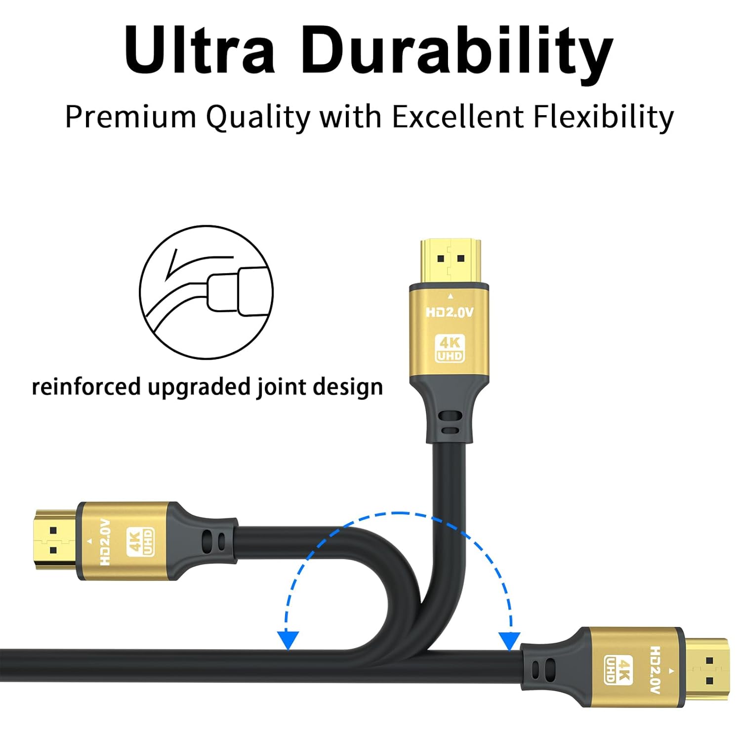 Thumbnail 4 de jojobnj HDMI 2.0 Kabel 4K 60 Hz, 20 m (18 Gbps) mit ARC & Ethernet-Return