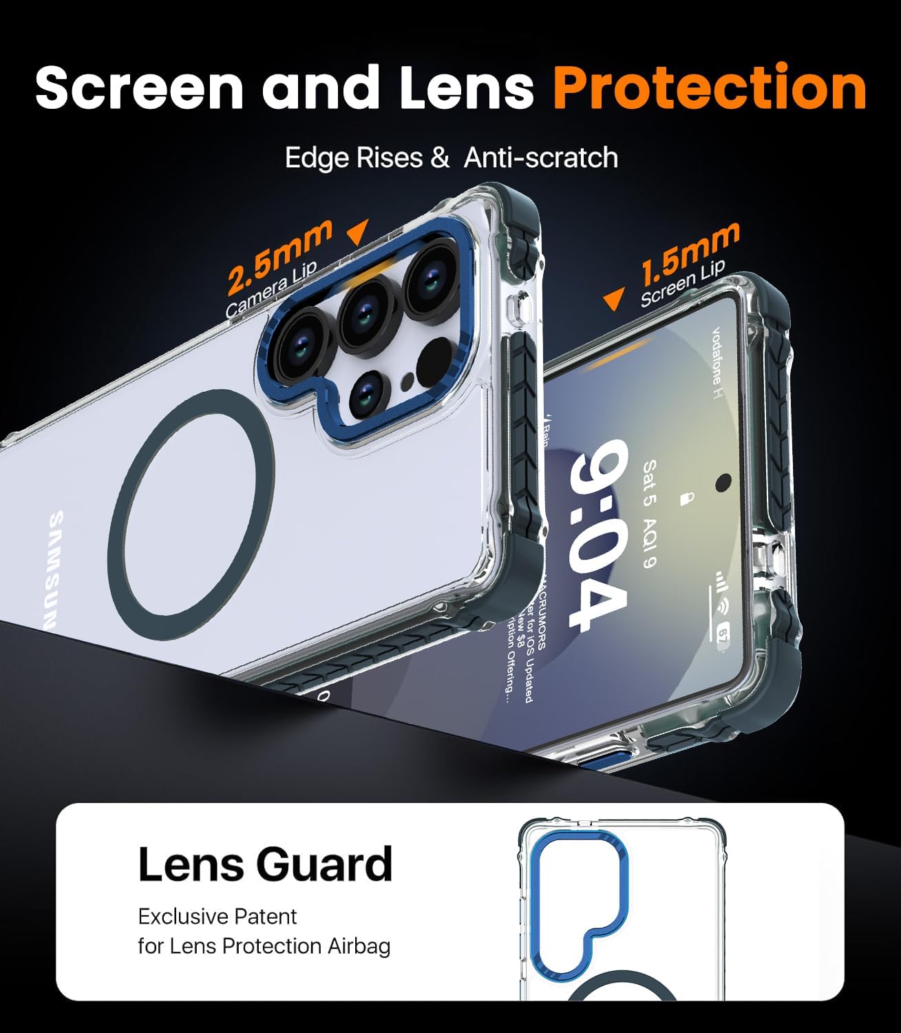 Thumbnail 5 de DEERLAMN Strong Magnetic Case for Galaxy S25 Ultra 6.9-Inch