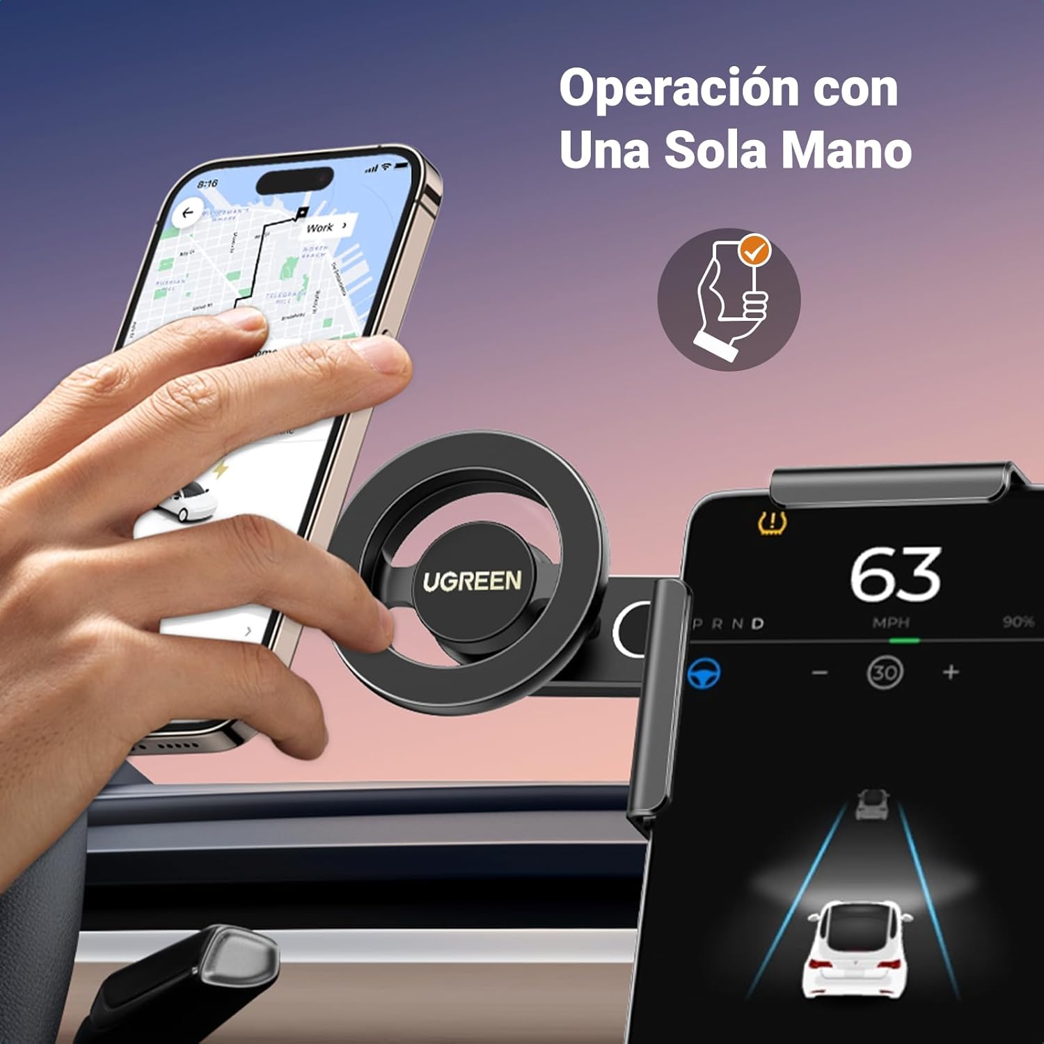 Thumbnail 3 de UGREEN Soporte Magsafe para Coche Tesla 🚗 - compatible iPhone