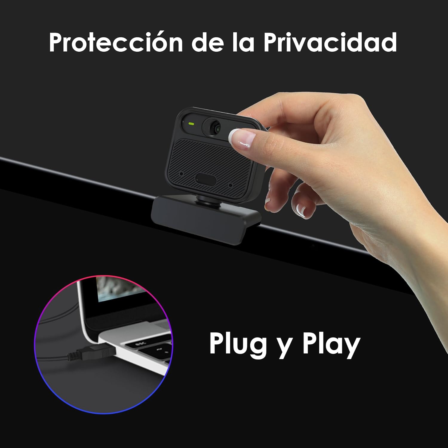 Thumbnail 8 de VIZOLINK Webcam 4K con Micrófonos y Zoom