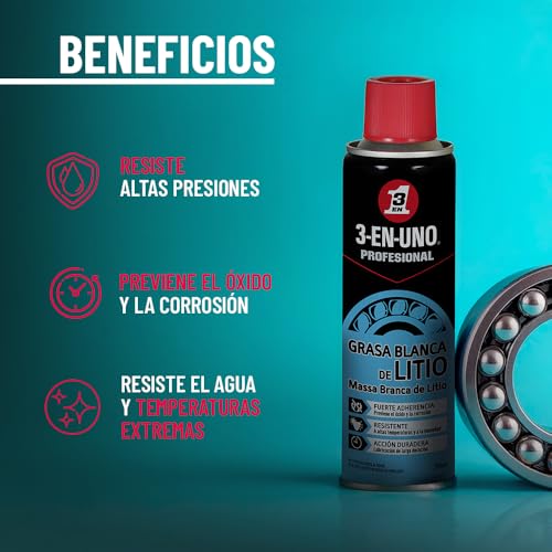 Detalle 2 de 3-IN-ONE Grasa Blanca de Litio 250 ml