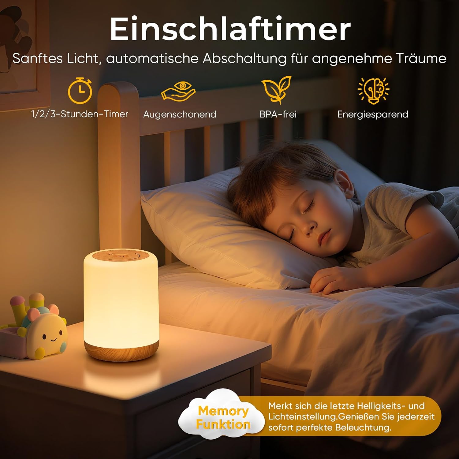 Thumbnail 4 de VIWAVE Nachttischlampe Touch Dimmbar