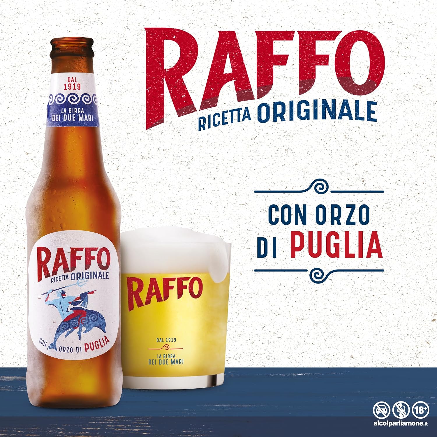 Detalle 2 de Raffo Ricetta Originale Cassa Birra Lager 24 x 33 cl — gusto secco, leggermente amaro