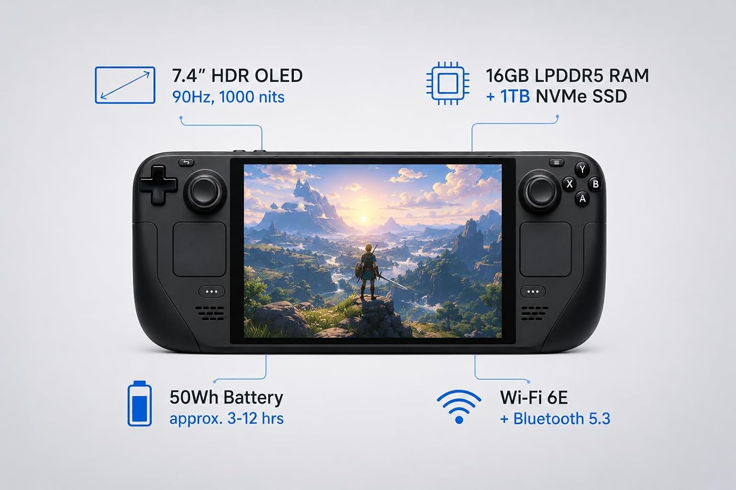 Detalle de Valve Steam Deck 1TB Console with OLED Display (UK) – A Pragmatic Look