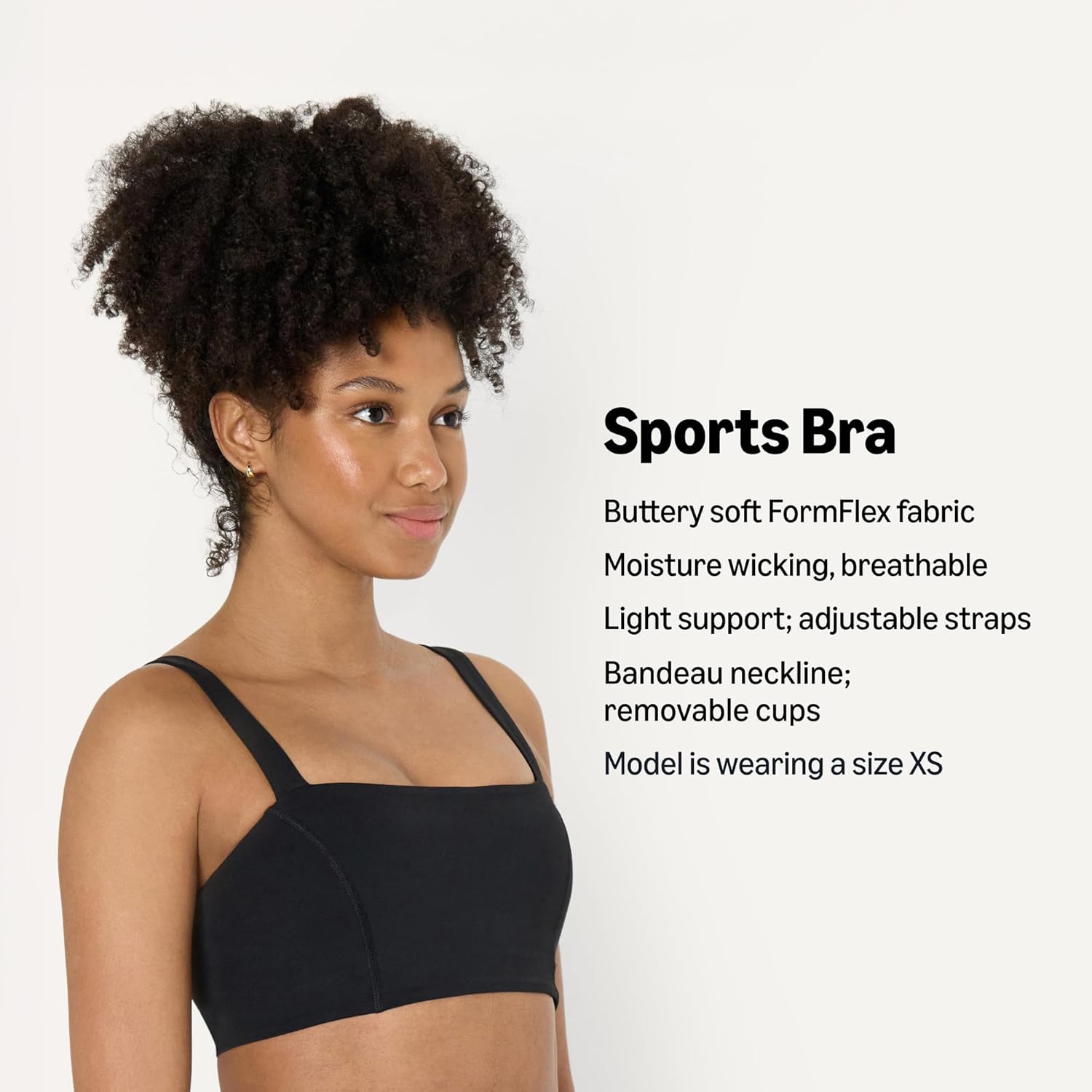 Thumbnail 1 de Amazon Essentials Women's Active FormFlex Buttery Soft Light Support Bandeau Sports Bra with Adjustable Straps
