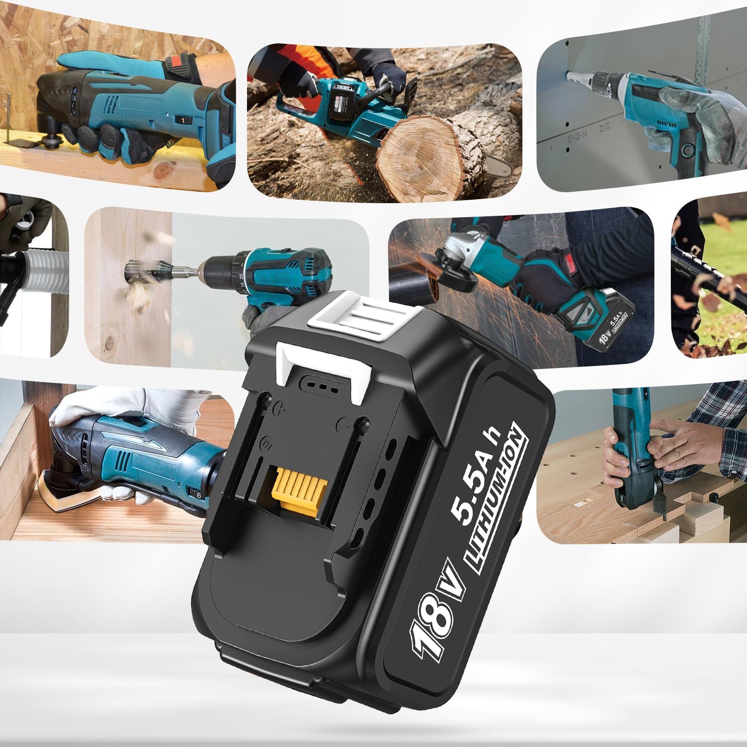 Detalle 1 de Makita 18V Ersatzakku Set 2x 5,5Ah