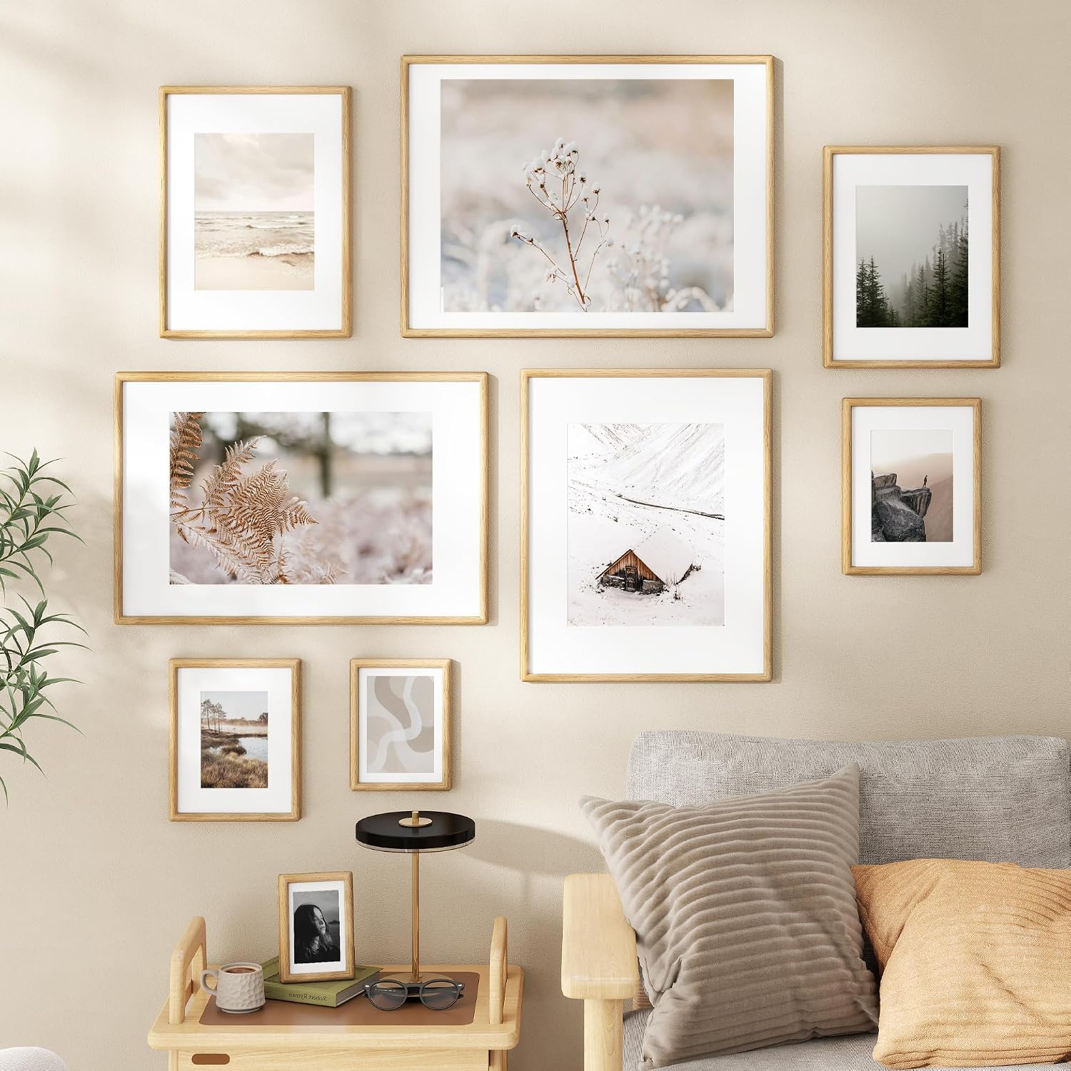 Thumbnail 6 de KovaScape 8.5x11 Picture Frame in Solid Oak with Tempered Glass