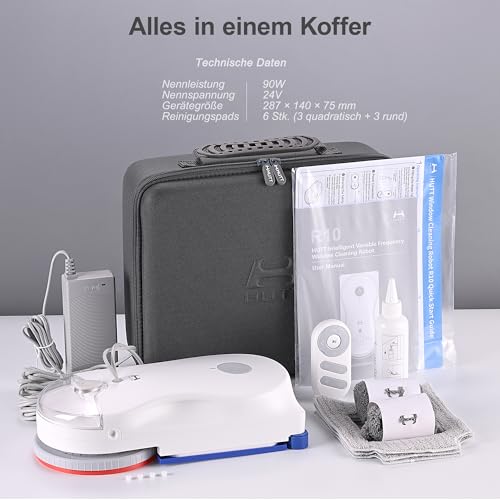 Thumbnail 12 de HUTT R10 Fensterputzroboter mit Rotierendes Nass- & Lineares Trockenwischen – effiziente Zwei-Phasen Reinigung