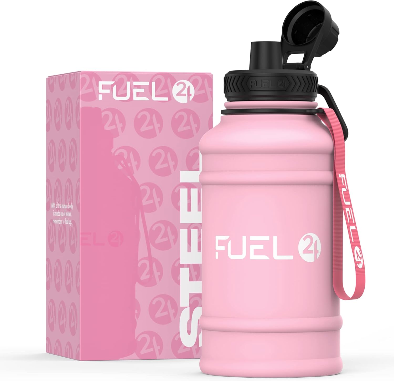 Thumbnail 5 de Fuel24 Extra Stark Trinkflasche Edelstahl 1,3 L / 2,2 L – Auslaufsicher, BPA-Frei, Robust