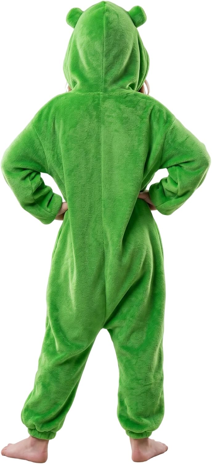 Thumbnail 6 de LONULAIN WXETSY Kids Animal Onesie Pajamas, Flannel Fleece Hood, Pockets & Zipper