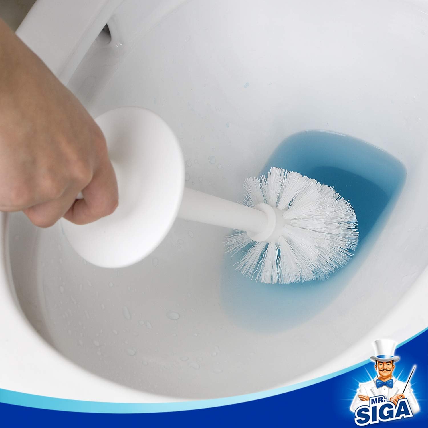 Thumbnail 3 de MR.SIGA Toilet Brush and Holder White