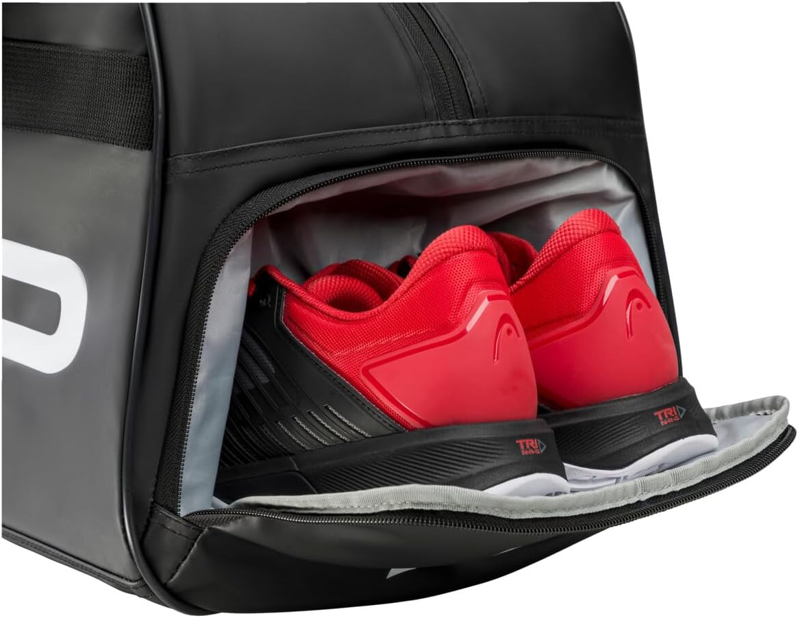 Detalle 2 de Head Team Racquet Bag L – 40L TOUR COURT BAG BKWH, robust und sinnvoll organisiert