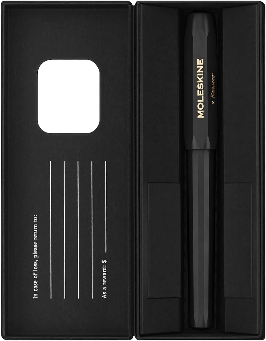 Detalle de Moleskine x Kaweco Rollerball Refillable Pen — Black, 0.7 mm, ABS plastic