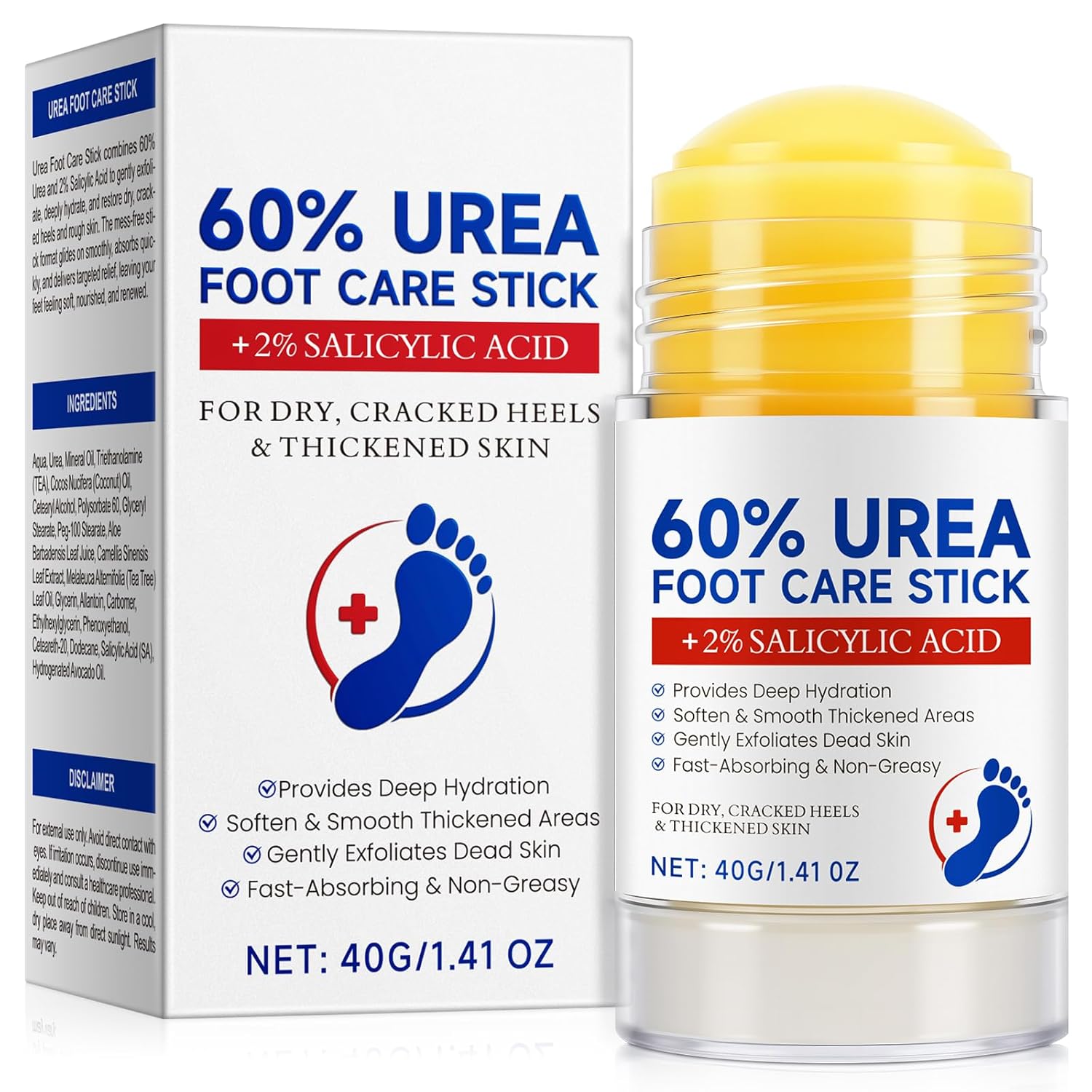 Urea Fußcreme 60% Urea Fußbalsam Stick für trockene Fersen