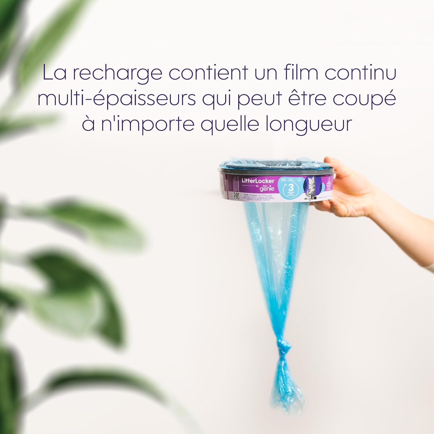 Detalle de Litter Genie Lot de 3 recharges XL super capacité octogonales pour poubelle LitterLocker et Fashion