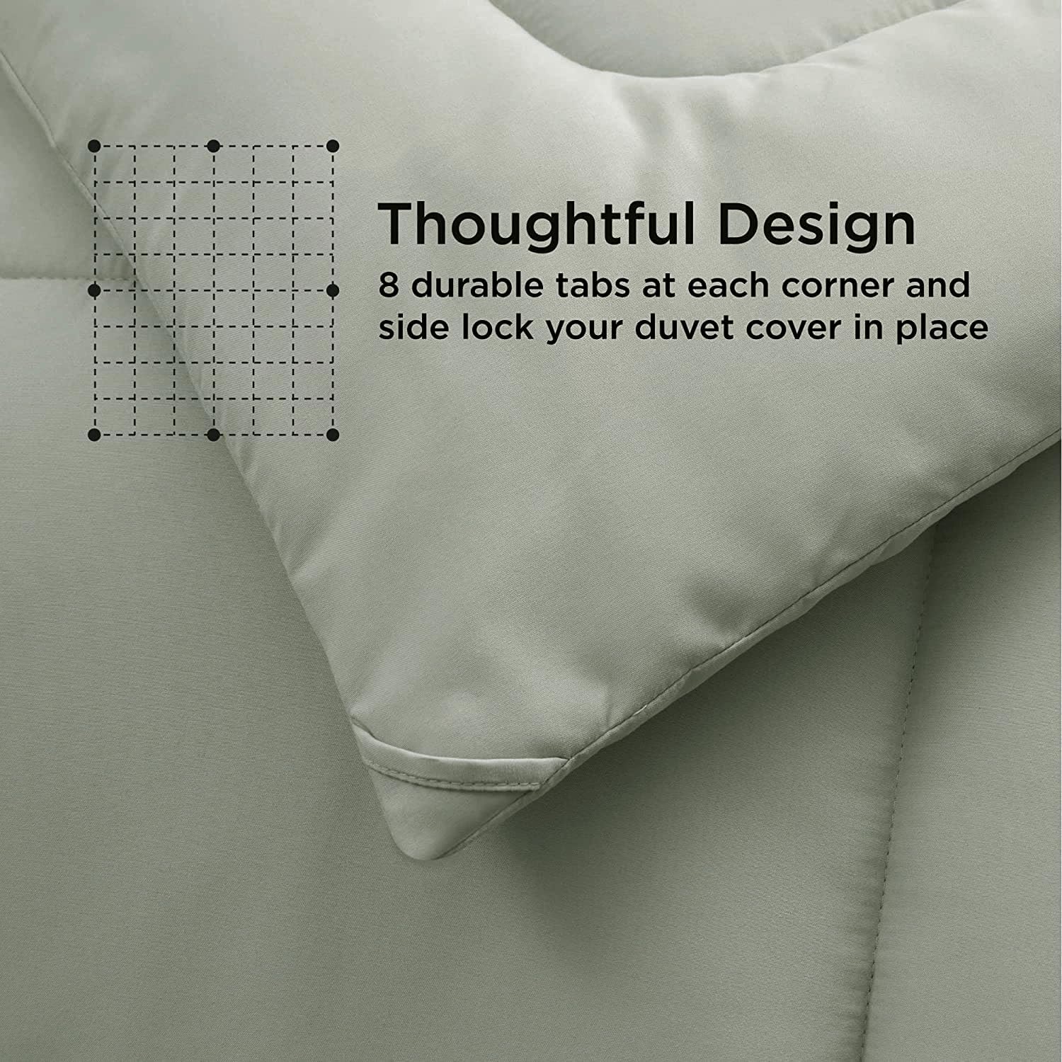 Detalle 1 de Casa Platino Super King Duvet 10.5 Tog All Seasons with Corner Tabs – Mineral