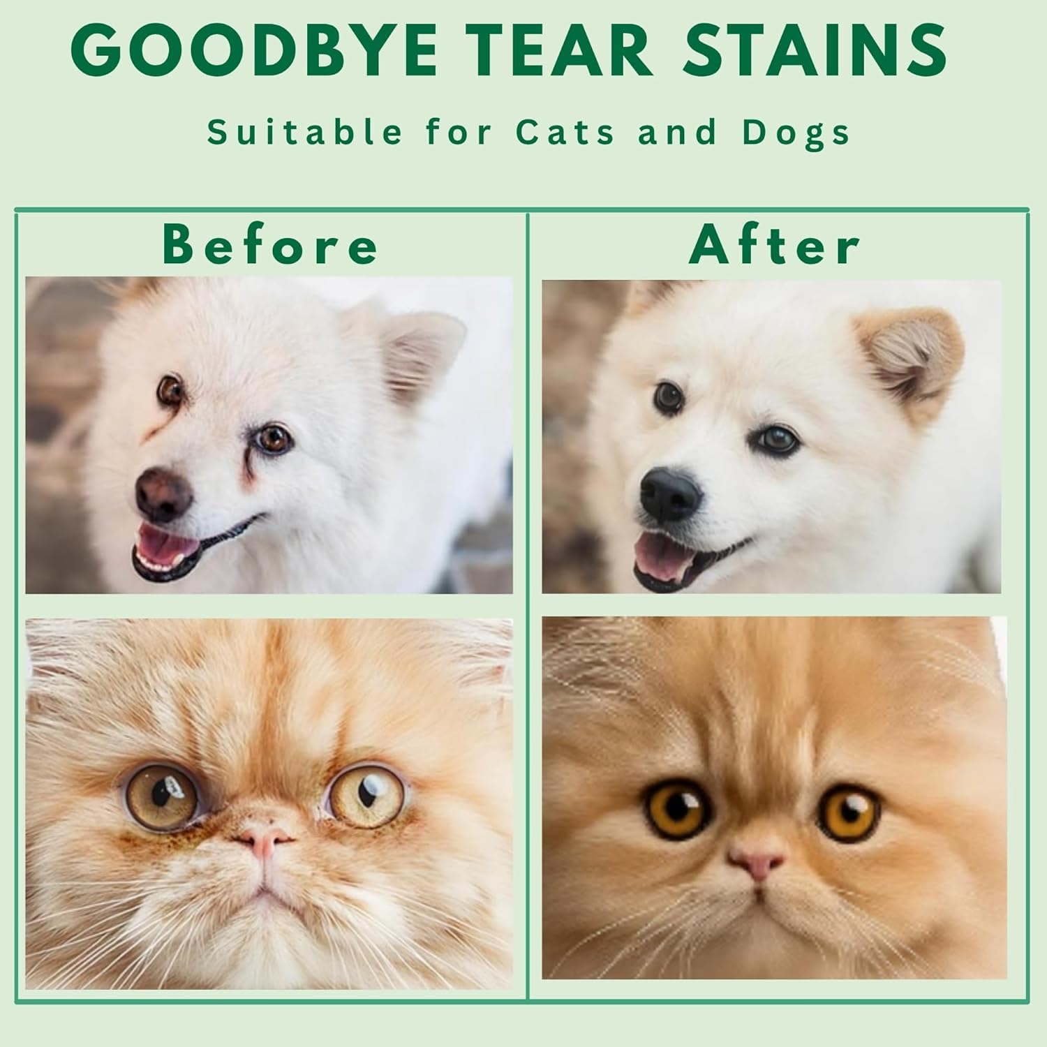 Detalle de Aurelyn Pet Eye Wipes – Tear Stain Remover for Dogs & Cats (200 wipes)
